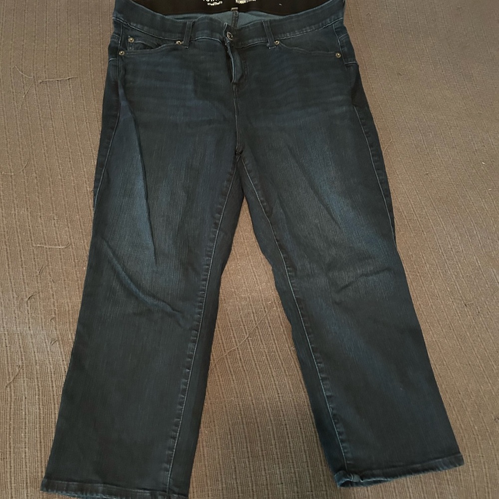 Torrid Dark Indigo Straight Leg crop